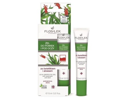 Flos Lek Aloe Eyebright Calming Eye Gel, 15ml Floslek