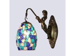 Brilvibera aplique de parede em mosaico, vitral turco feito à mão, estilo loft retrô, decoração para casa, cozinha, bar, café