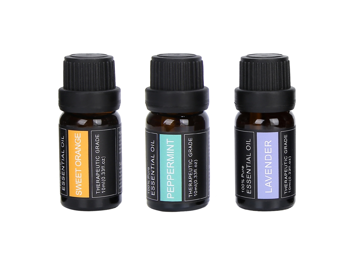 3pcs Aceite Esencial De Lavanda 10ml Para Aromaterapia E Massagem Natural