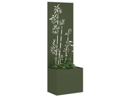 Tela de Privacidade para Jardim Floral Verde Oliva 50x140 cm MAISON EXCLUSIVE