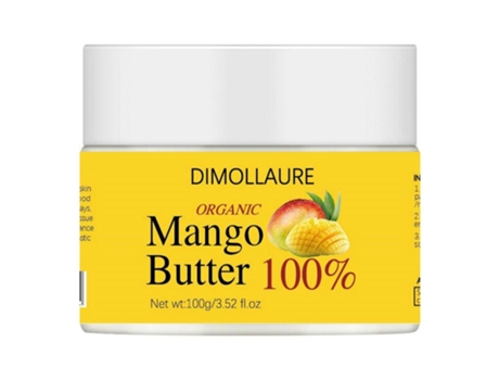 Manteiga De Manga Orgânica 100 Creme Corporal Cuidados Com A Pele Hidratante Nutritivo 100g Dimollaure