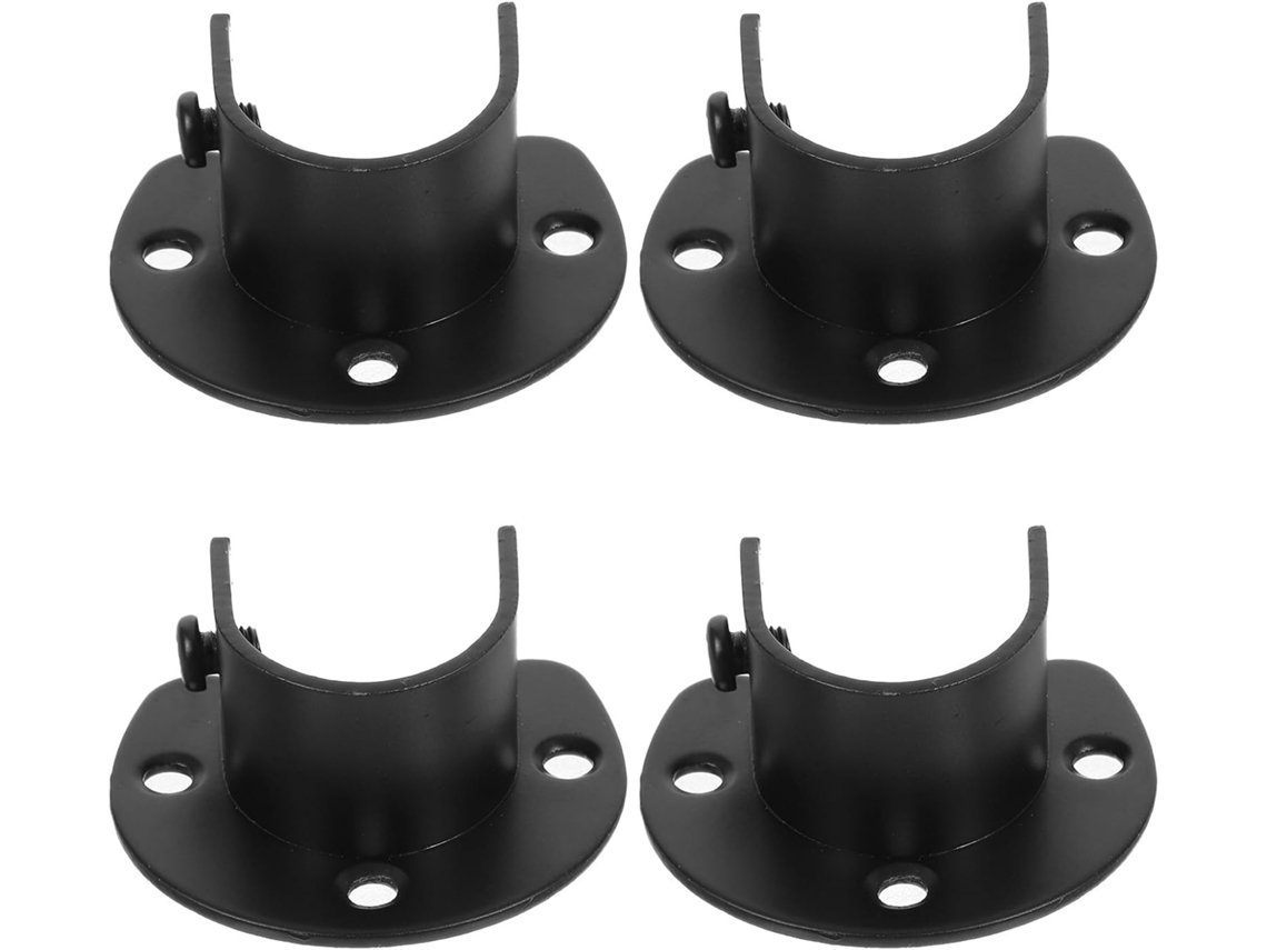 Suportes Para Varão De Guarda-roupa, Pacote Com 4 Peças, Aço