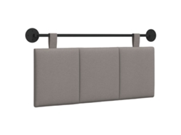 Conjunto 1 Cabeceira Suspensa Vidaxl Castanho-acinzentado Veludo (110 X 55 X 5 Cm)