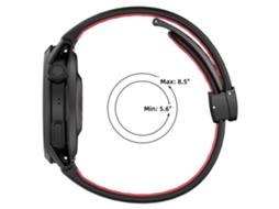 Pulseira de Silicone 22mm para Coros Pace 4, Fecho Dobrável, Duas Cores CHABERLU
