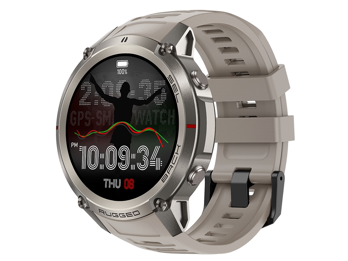 Smartwatch Dm59 Gps Mapas Offline 5 Atm Amoled Tela Para Esportes Ao Ar Livre Cinza