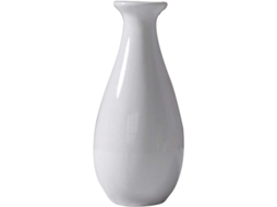 Vaso De Cerámica Pequeño Creativo Para Escritorio Decoración De Hogar Y Oficina Blanco