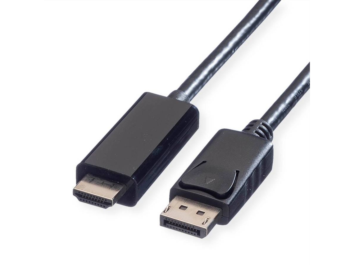 Cabo VALUE (DisplayPort e HDMI - 5m - Preto)