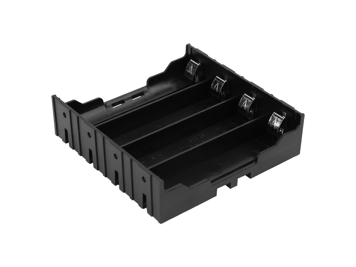 Laxiscreed Caixa De Baterias Para 4 X 18650 Com Pinos Resistentes - Compatível Com Projetos De Diy