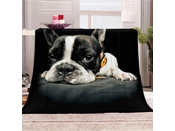 Manta de Flanela Fansu Estampa 3d Cachorro Colcha Microfibra Macia e Fofa para o Inverno Ideal Cama Ou Sofá Ad
