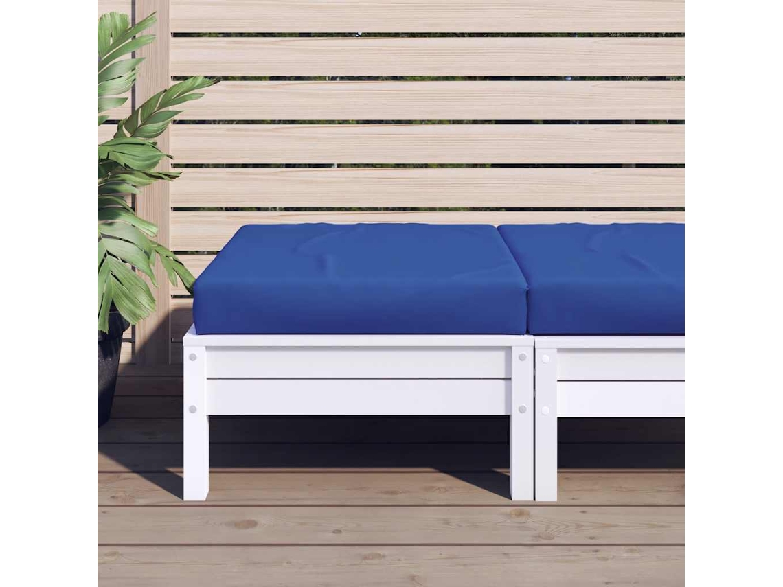 Almofadã£o P/ Mã³veis De Paletes 60x60x9,5 Cm Tecido Oxford Azul Dkd Home Decor