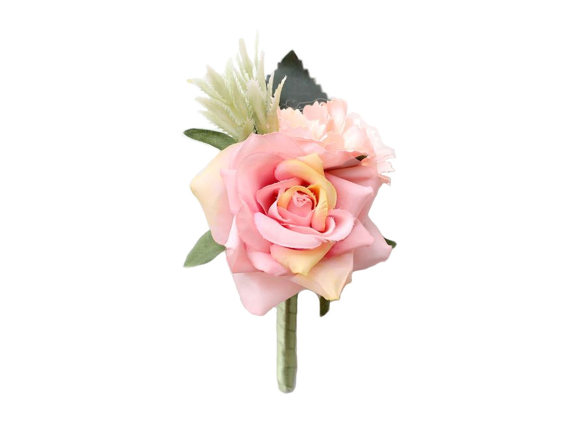 Laxiscreed Corsagem De Rosa Artificial Cor De Pele Para Noiva E Damas De Honra