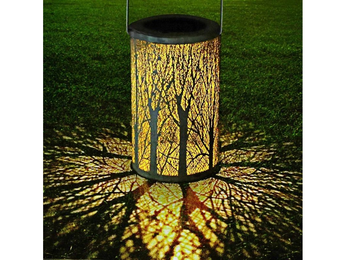 Linterna Solar Led De Forma De Árbol Colgante Silueta Marroquí Impermeable Ip44 Para Jardín