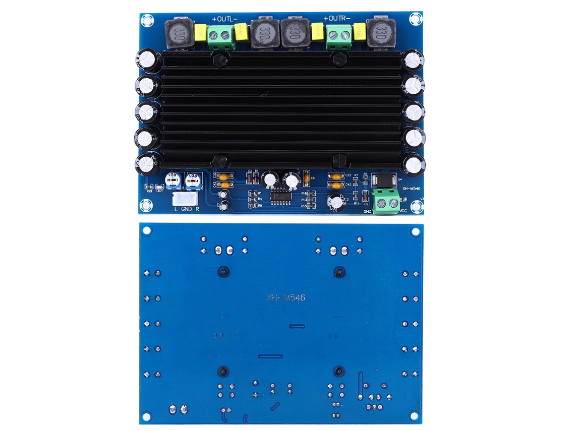 Laxiscreed Amplificador Digital 2 Canais De Alta Potência Com Potenciômetro Para Xh M546