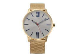 Relógio Masculino de Pulso Analógico com Pulseira de Aço Resistente À Água Quartzo 2
