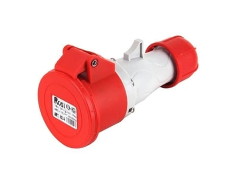 Tomada Industrial Rosi Presa Cee 3pt 16 A Ip44 Vermelha
