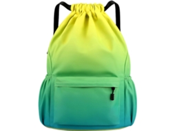 Bolsa de Ginástica com Cordão, Bolsas Grandes com Cordão e Bolsos de Tela, Bolsa de Nylon Impermeável com Cordão BRILVIBERA
