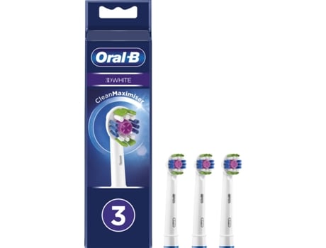 Recarga Escova Elétrica ORAL-B 3D Branco (3 unidades)