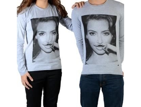 T-Shirt Unissexo LITTLE ELEVENPARIS Little Eleven Paris Kim Ls Kardashian Cinzento (8 anos)