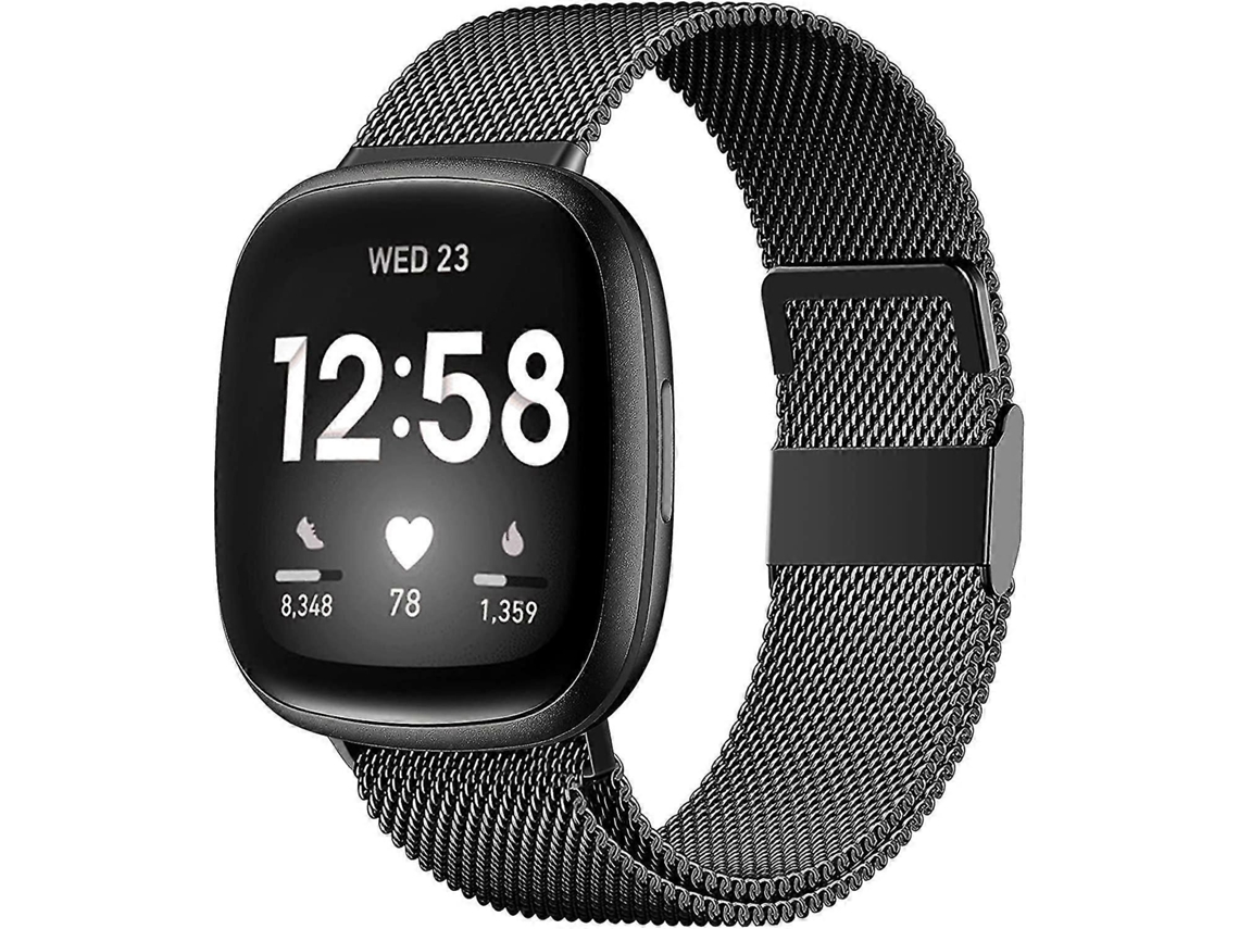 Bandas Magnéticas Compatíveis Com Fitbit Versa 3 E Sense Smartwatch- Multi Color