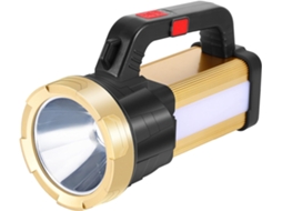 Lanterna Led Recarregável Luz Dupla Com 2 Modos | Portátil Para Ambientes Externos E Trabalho Aquaforge (cabeça Lateral)