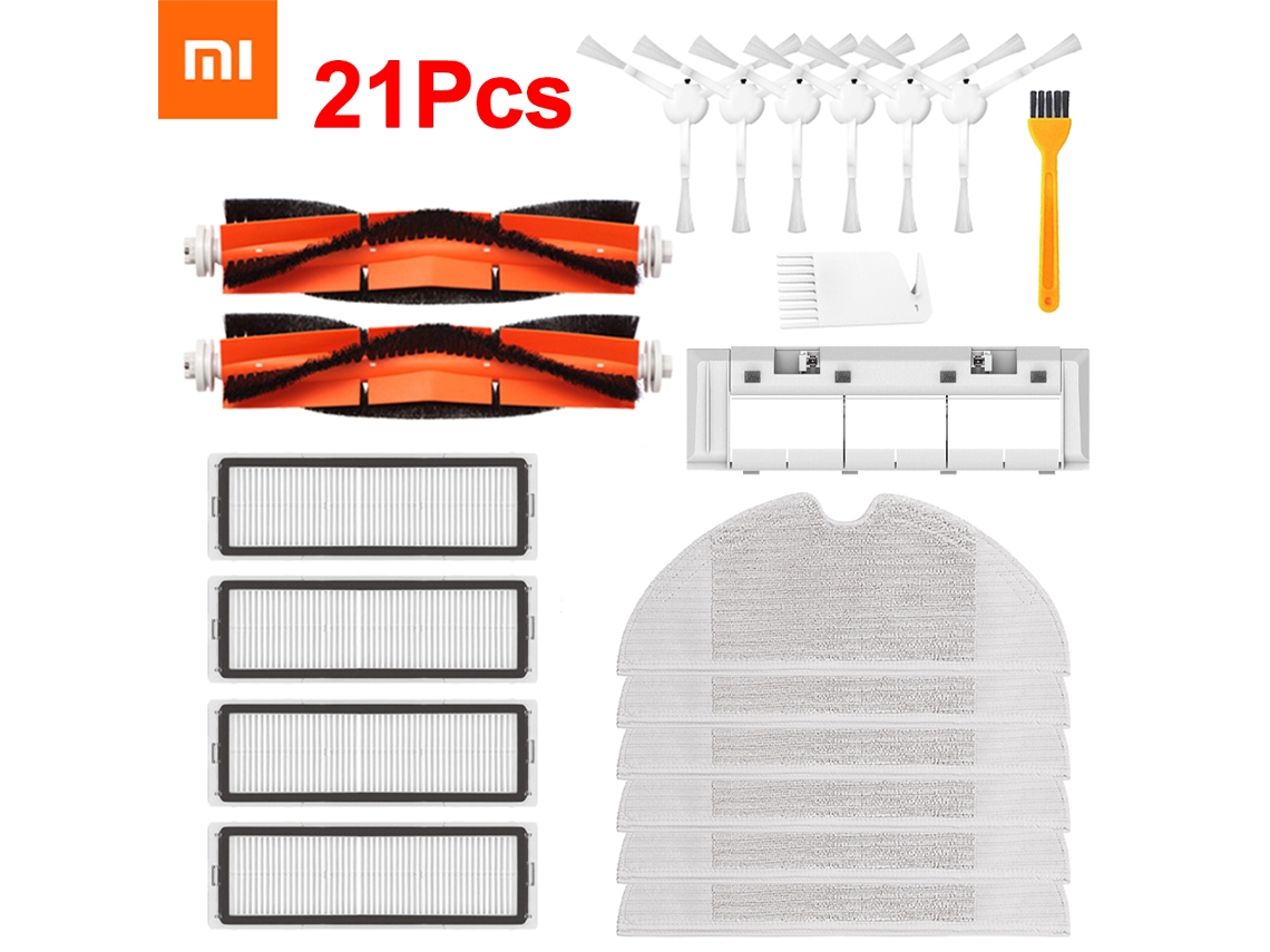 21/9 peças filtro hepa escova principal mop pano kits de substituição para xiaomi mijia 1c/stytj01zhm robô aspirador acessórios
