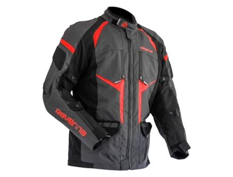 Casaco Motociclismo RAVENNA 1771 Aventure Cinza Preto Vermelho (XL)