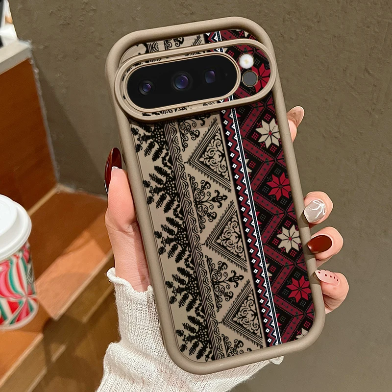 Capa Para Celular Google Pixel 10 Com Estampa Retrô (café), Capa Macia De Tpu À Prova De Choque.
