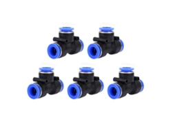 Conector De Ar Neumático Com Válvula Para Mangueiras De Água E Tubos, Uniões T E Rápidas De Plástico