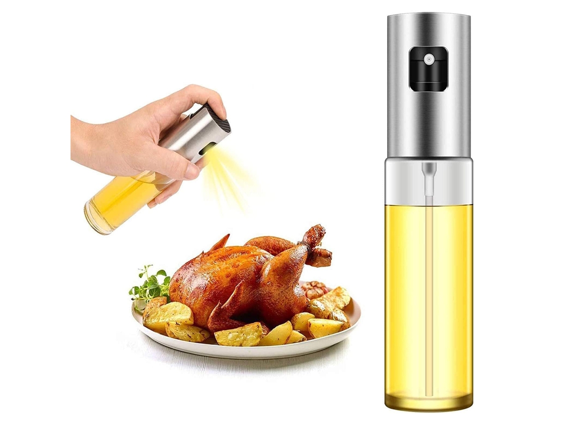 Frasco Spray Recarregável Para Óleo E Azeite, Para Saladas, Churrasco, Para Aplicação Controlada De Temperos Na Cozinha