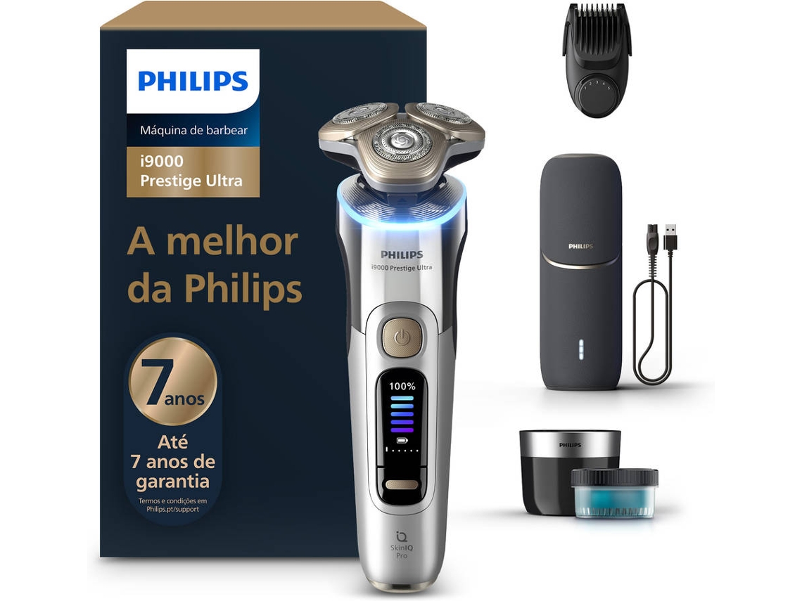 Máquina de Barbear PHILIPS i9000 Prestige Ultra XP9404/46 (Autonomia: 60 min - Bateria)