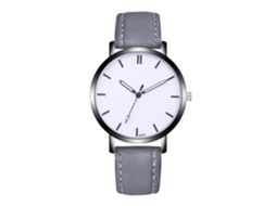 Reloj De Pulsera De Aleación Con Dial Redondo Analógico De Cuarzo Para Hombre Gris