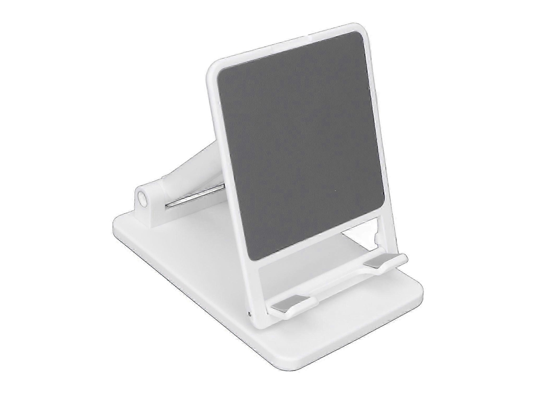 Suporte Celular Mesa Dobrável Haste Dupla Iphone Tablet Live Streaming Branco