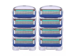 52 Lâminas de Barbear 5 Camadas Compatíveis com Aparadores Gillette Fusion para Homens