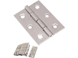 Conjunto De 10 Dobradiças Aço Inoxidável Para Portas E Gavetas, Com 6 Furos De Montagem, Ideais Para Móveis, Estantes