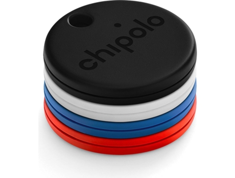 Conjunto de 4 Localizadores de Chaves Bluetooth Inteligentes Prt/Brc/Vrm/Azl One Black White Red Blue CHIPOLO
