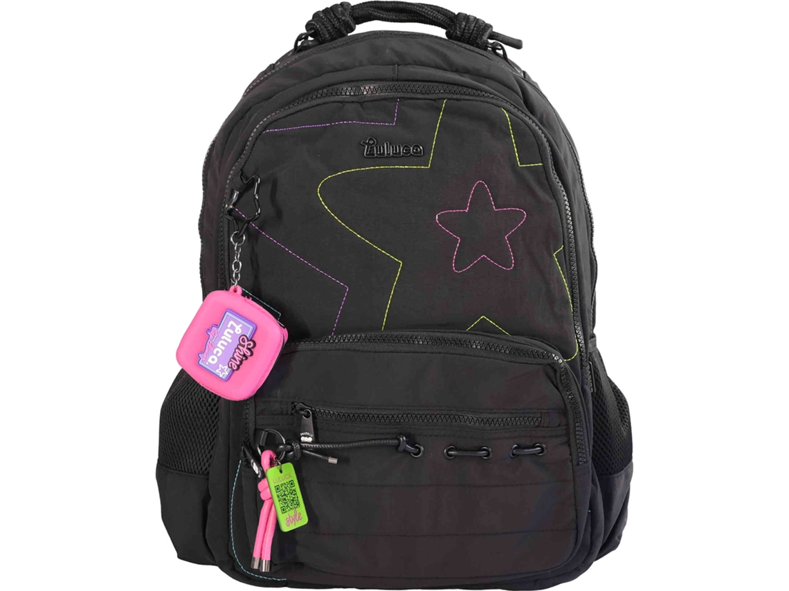 Mochila LULUCA Preta Superstar