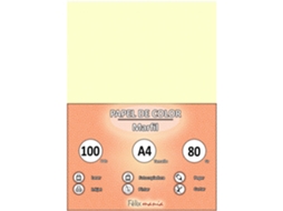 Papel 80Gr A4 Marfim 100 Folhas