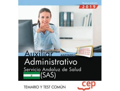 Livro Auxiliar administrativo : Servicio Andaluz de Salud (SAS) : temario y test común de Cep, Editorial (Espanhol)