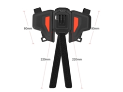 2026 suporte Plegável para Capacete de Moto Telesin Gp hbm mt2 para Gopro Hero 9 8 7 6 Dji Osmo Action Insta360 One R
