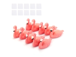 Conjunto de 10 peças de suporte para unhas artísticas em formato de pássaro, ideais para prática e exibição de manicure.