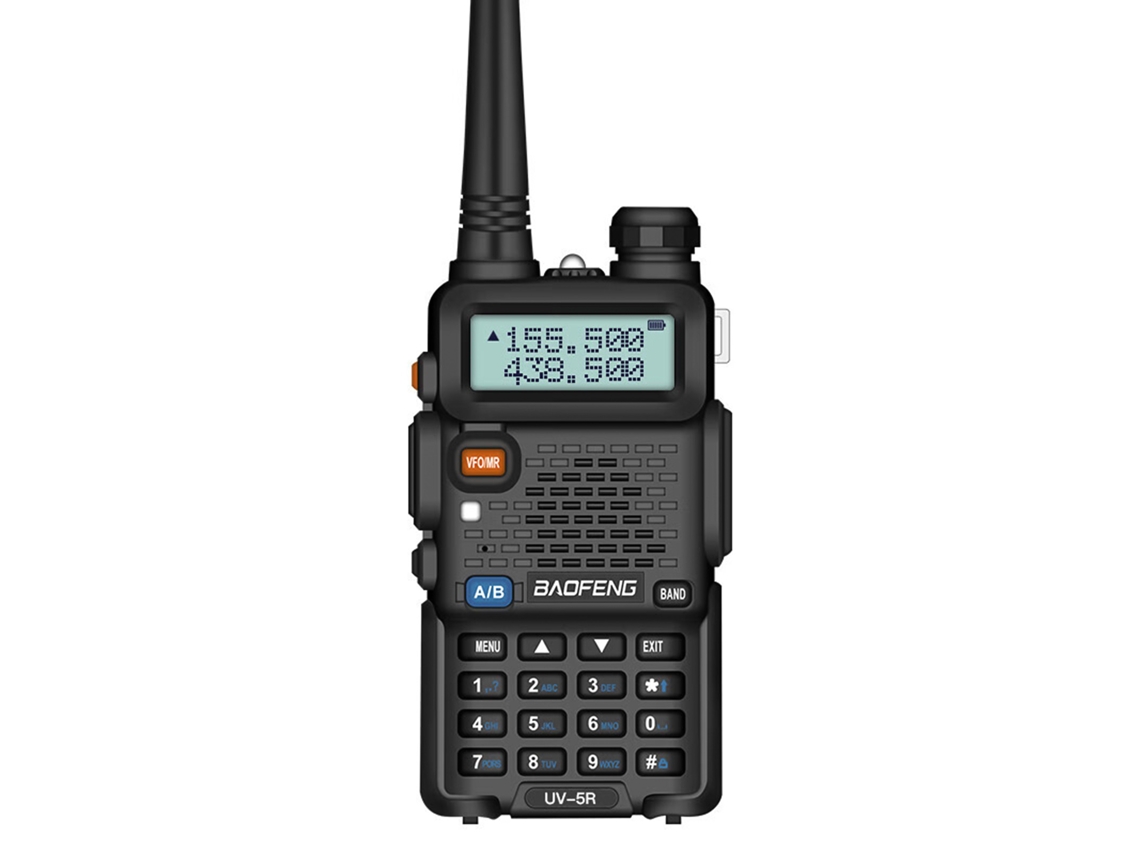 Baofeng Uv 5r 8w Walkie Talkie Interphone Vhf Uhf Dual Band 128 Channels Fm Receiving With 2800mah Battery Led Screen Flashlight LAXISCREED