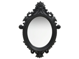 Espelho VIDAXL Black Polyurethane (56x76 cm)