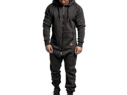 2026 jaqueta com Capuz para Homem com Fecho de Inverno Casual Moletom Romper Daj 2xl Cinza Escuro