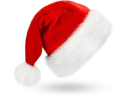 Chapéu de Natal, Pai Pelúcia: Vermelho, Quente e Reforçado, Ergonômico, Uso Diário STELASPLEN