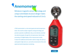 Anemômetro Digital TA642B com Medição de Velocidade do Vento e Temperatura | S/MARCA