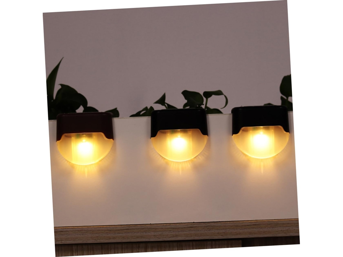 Luminária Solar Para Escadas, Lâmpada Led À Prova Dágua, Iluminação Quente, Ferramenta De Iluminaçã Gokoco
