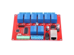 Laxiscreed Quadro De Relés Ethernet 8 Canais Para Comutação E Controle Tcp Udp