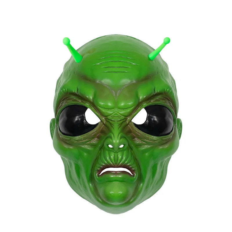 Máscara De Alienígena Verde Para Halloween, Cosplay, Baile De Máscaras, Festa, Chapéu, Horror, Realista, Adulto, Rosto Inteiro, Látex, Cosplay, Máscar