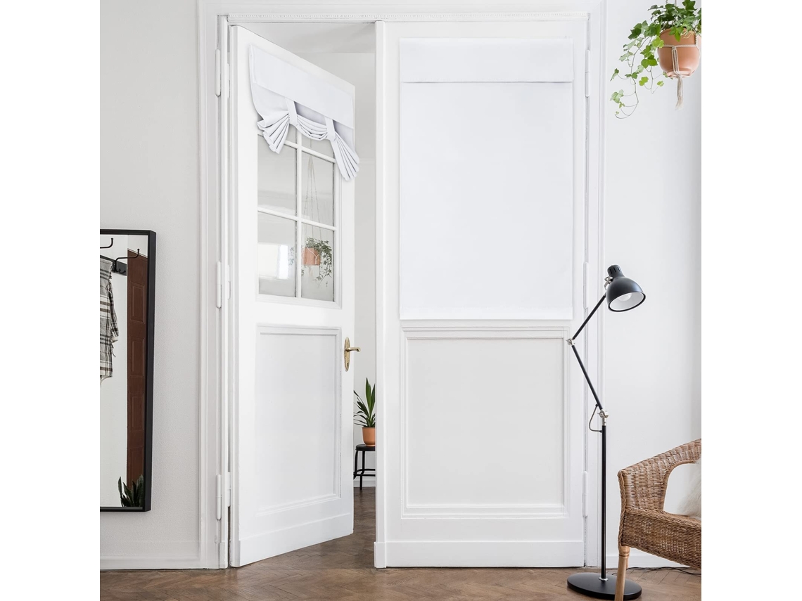 Cortinas Francesas Brancas Puras Para Portas, Cortinas De Privacidade Para Portas SUNNY SPACES