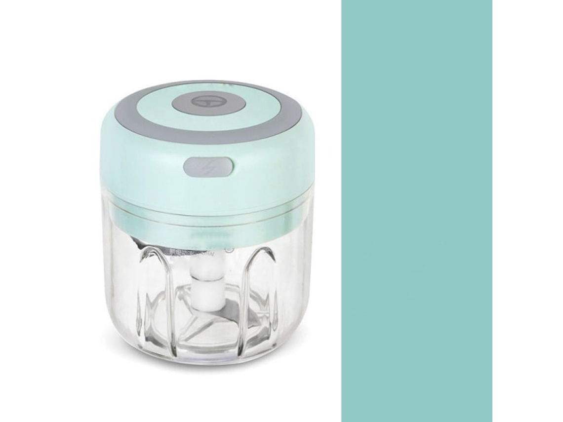 Mini Processador De Alimentos 250ml(para Legumes E Cebola), Verde